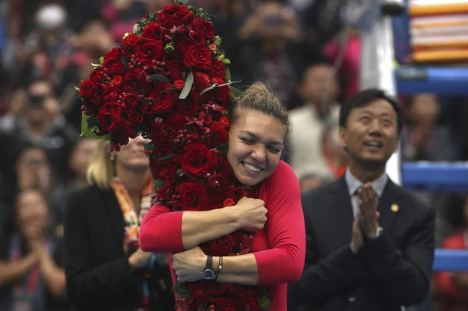 Simona Halep started her campaign at the Kremlin Cup with a straight-sets win 6-1, 6-4 against Anastasia Potapova on Tuesday. (AP)