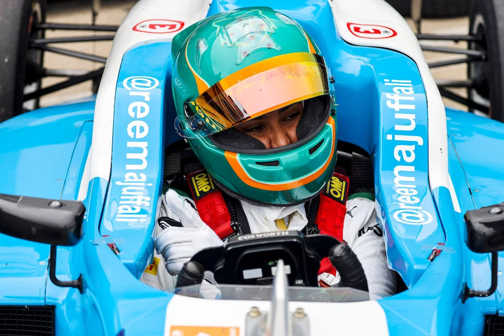 Saudi driver Reema Juffali has completed her first season in the British F3 Championship with Douglas Motorsport. (Douglas Motorsport)