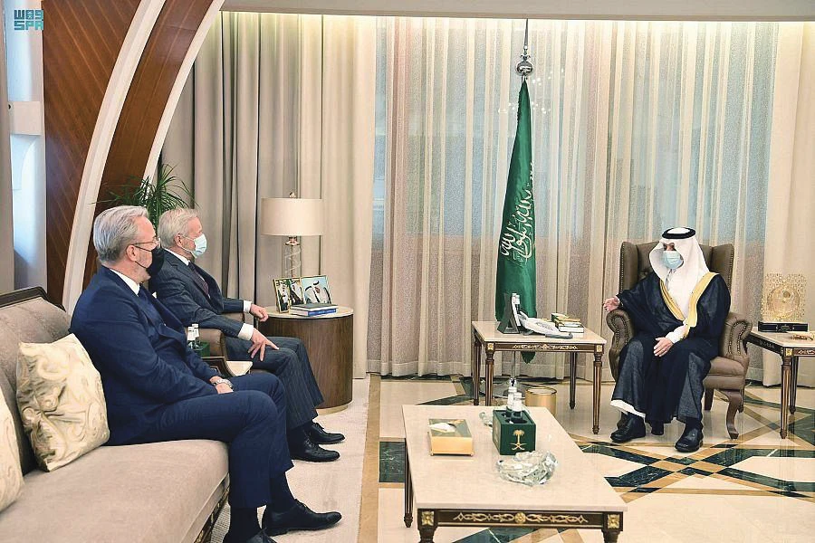 Finland’s Ambassador, Antti Rytovuori, holds talks with Eastern Province Gov. Prince Saud bin Naif bin Abdulaziz in Dammam. (Supplied)
