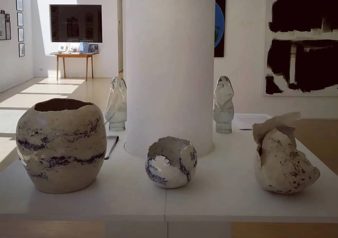 The Lebanese ceramicist discussed a work created in 2020 in the midst of Lebanon’s socio-economic downfall. (Supplied)