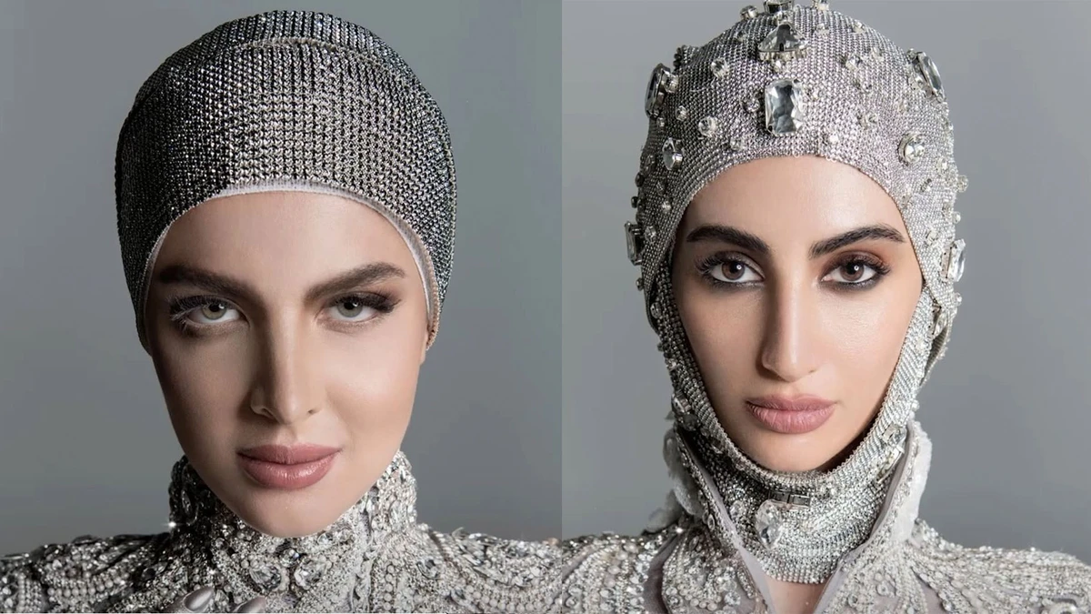 The models were all dressed in covered gowns by Dubai-based label Amato Couture. (Instagram)