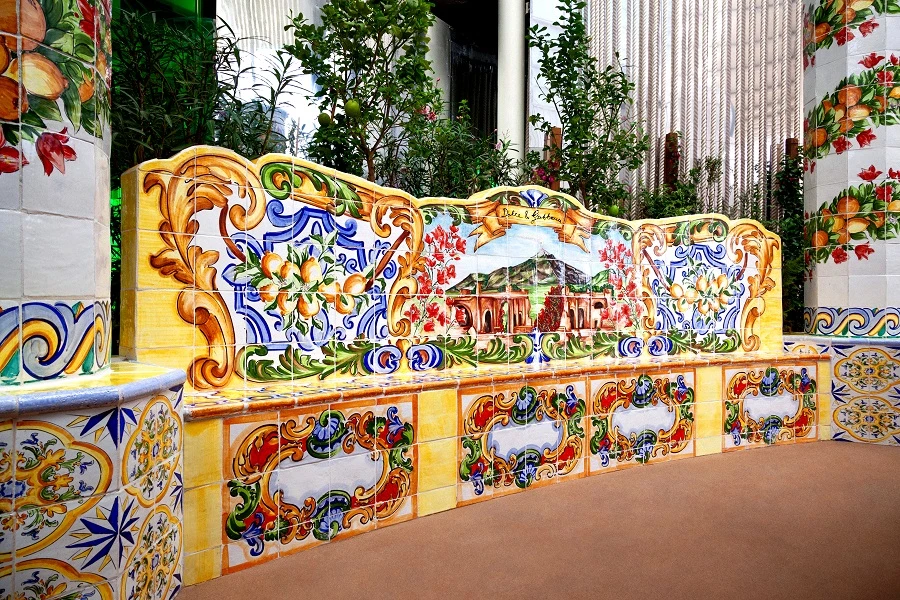 Each tile is made from a mixture of clay and Sicilian lava stone powder. (Supplied)