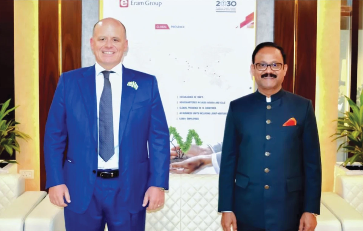 Chairman of DMI Wibes Tommaso Rocca and Chairman of Eram Group Dr. Siddeek.