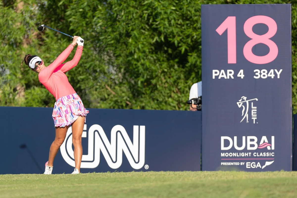 Maria Fassi during her career-best round at the Dubai Moonlight Classic on Wednesday. (LET)