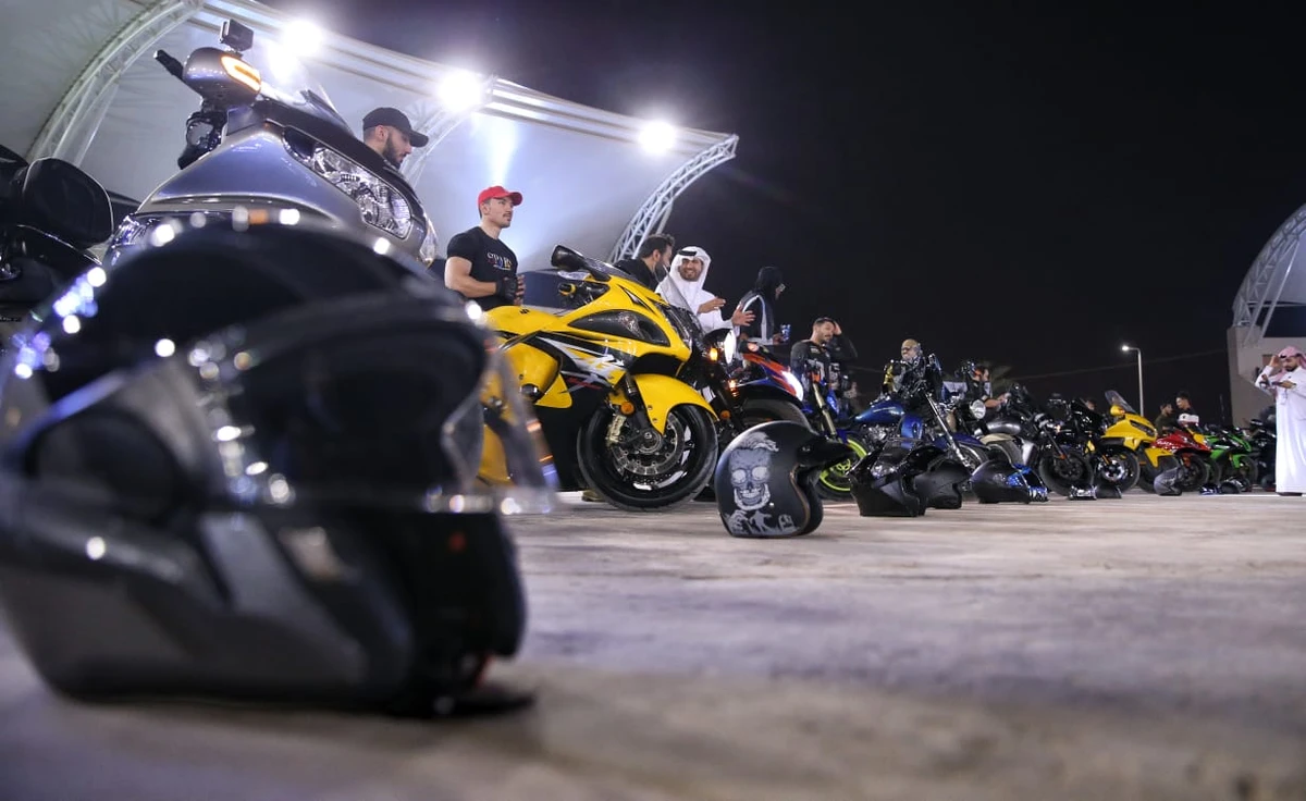 The sold out event saw performances, street art and even a display of motorcycles (AN Photo/Saad Aldossari)
