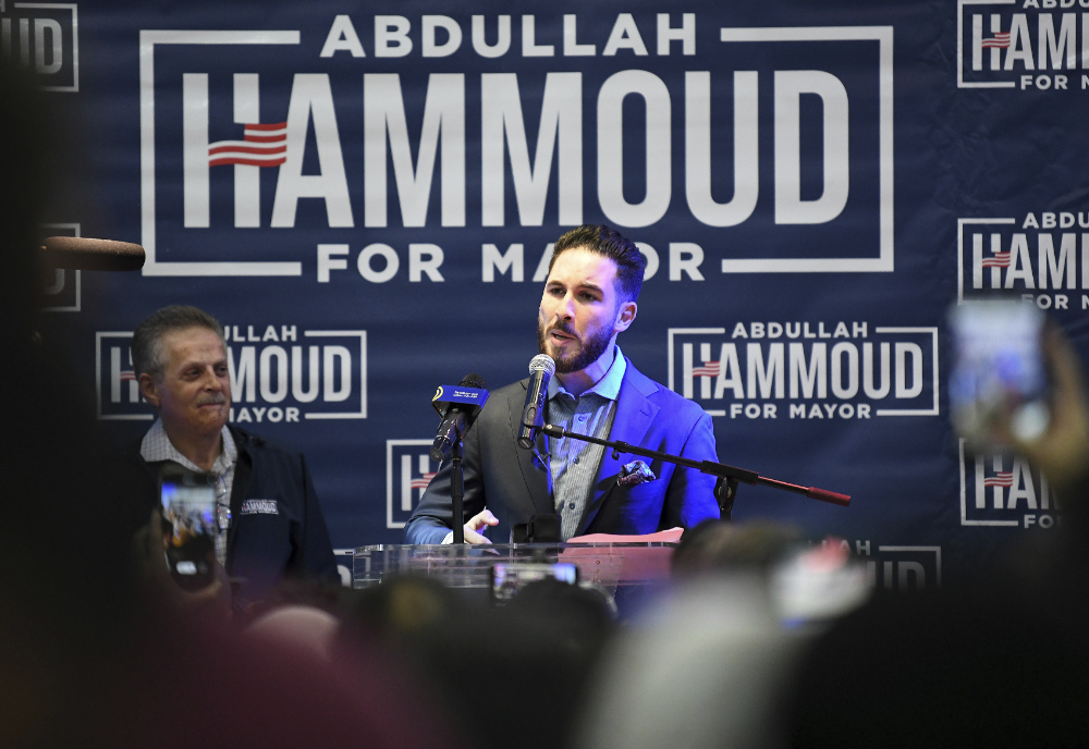 As Dearborn mayor, Abdullah Hammoud, who is a Democrat, can exert powerful influence on the party machine’s politics in Michigan. (Detroit News via AP)