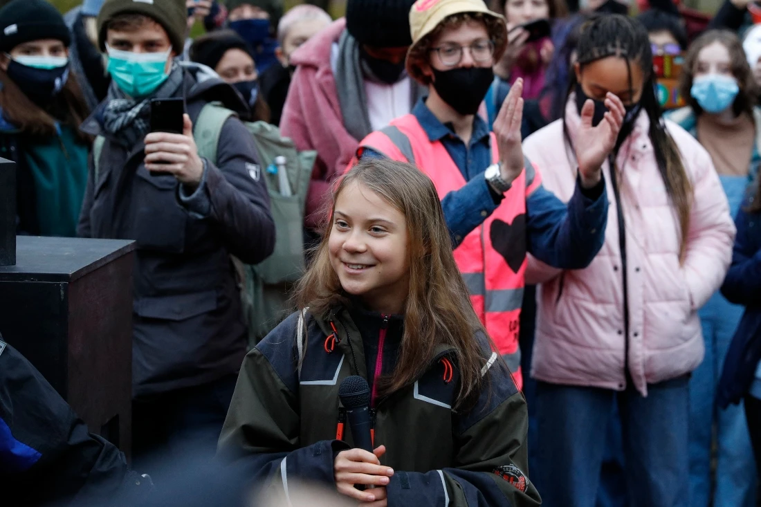 In September, the 18 year-old activist had mocked UK prime minister Boris Johnson, saying his speeches on the environment were “blah, blah, blah.” (AFP)
