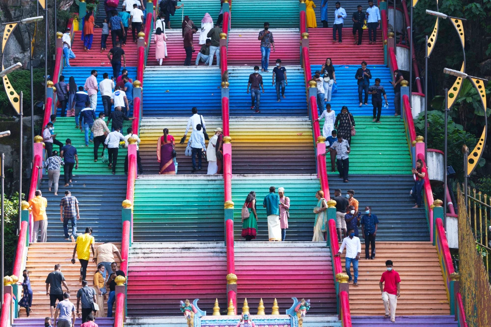 Some of the country’s 2 million ethnic Indians will now be able to celebrate Diwali with their relatives after the disappointment of last year when a lockdown was imposed. (AP)