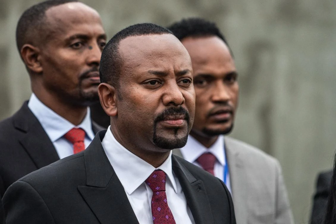 Prime Minister of Ethiopia Abiy Ahmed arrives for the Meskel Square inauguration in Addis Ababa on June 13, 2021. (File/AFP)