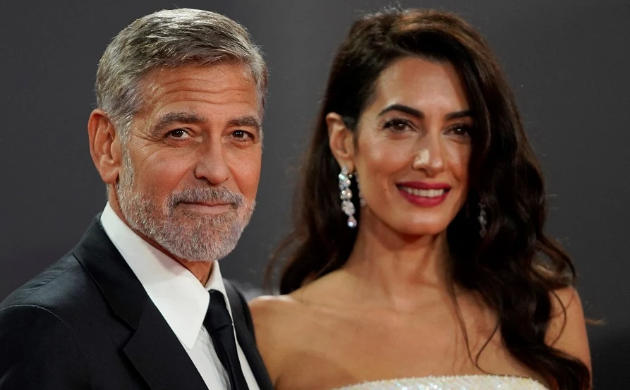 George and Amal Clooney welcomed twins in 2017. File/AFP