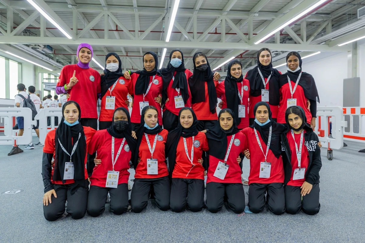 Members of the UAE women's national team that will take part in the 26th edition of the Ju-Jitsu World Championship in Abu Dhabi. (UAEJJF)