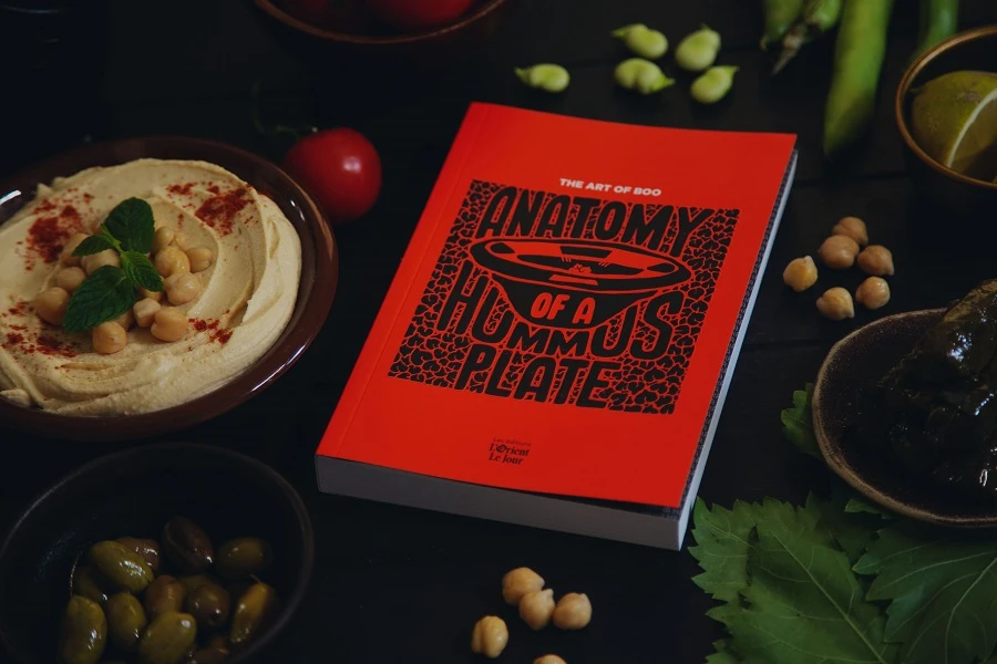 “Anatomy of a Hummus Plate,” a book featuring socio-political cartoons about Lebanon by The Art of Boo. Supplied
