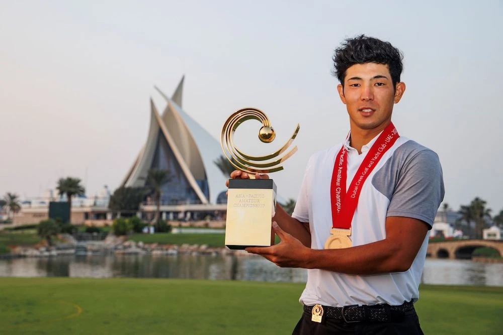 Top golfer Keita Nakajima wins play-off to claim the Asia-Pacific Amateur Championship in Dubai