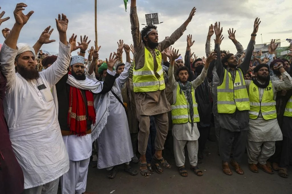 Pakistan’s move to lift the ban on Tehreek-e-Labiak Pakistan drew criticism on social media. (AFP)