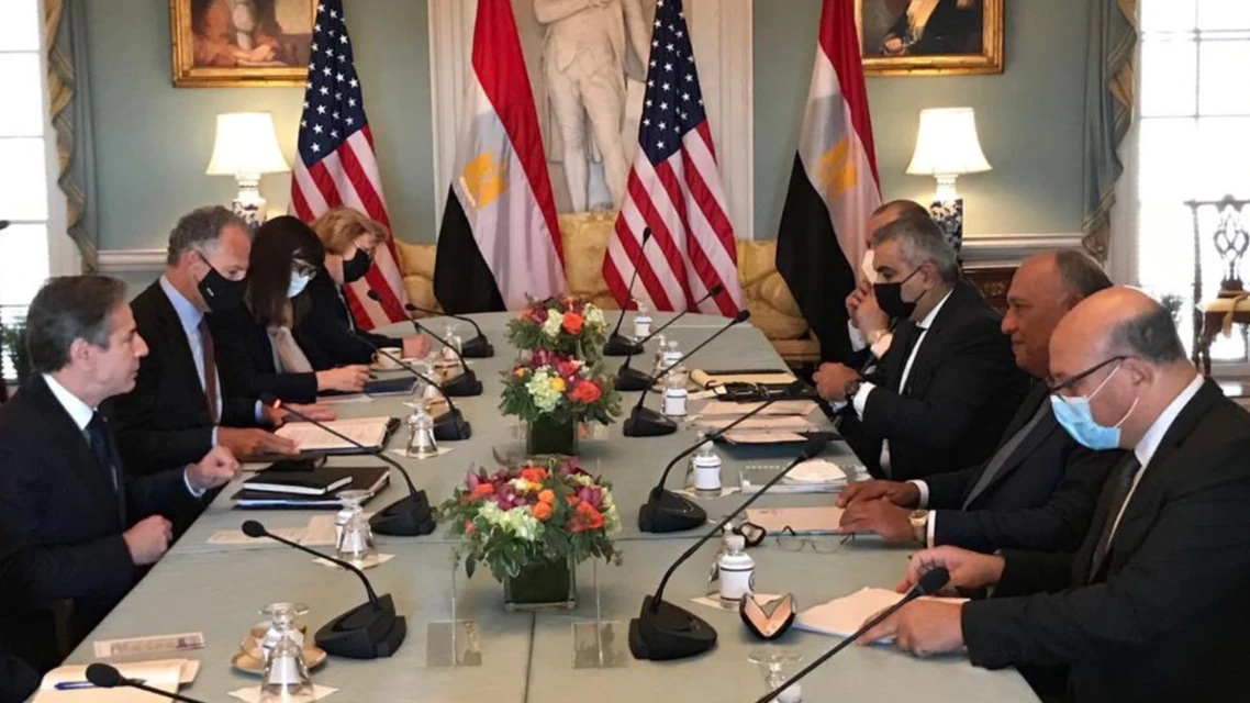 Blinken said the US welcomed Egypt’s announcement of its strategy on human rights, and said the issue would be discussed during meetings with Egyptian officials. (Supplied)