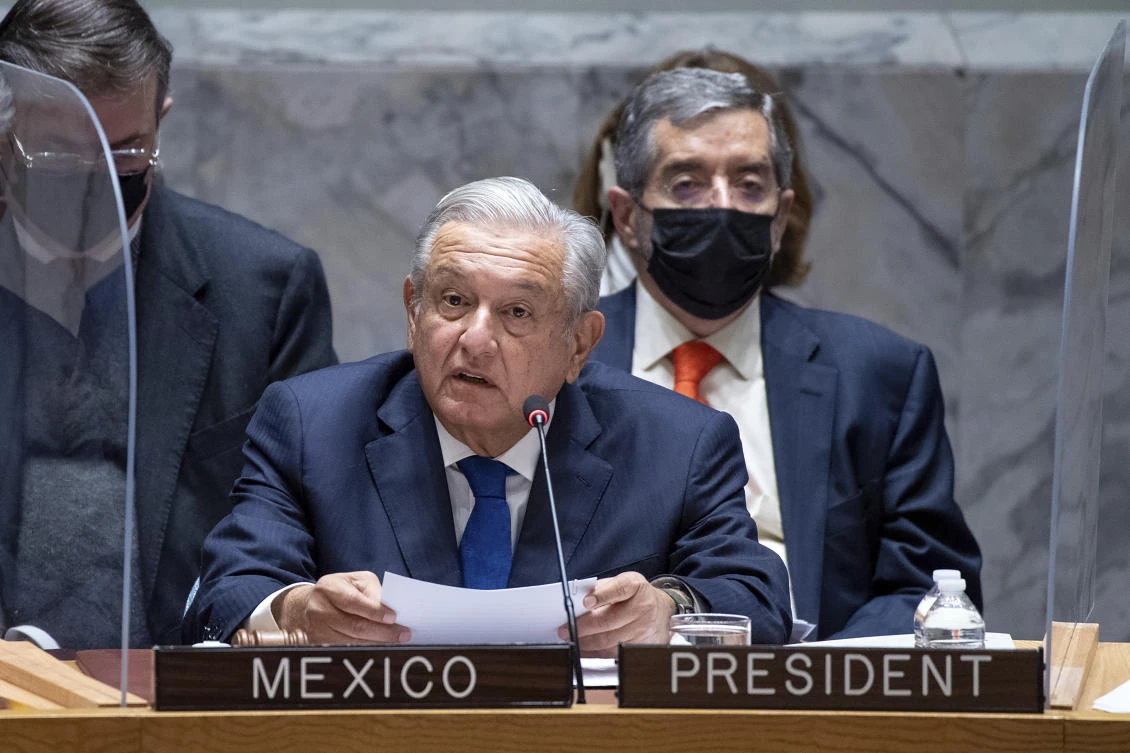 Mexico's President Andres Manuel Lopez Obrador. (UN)