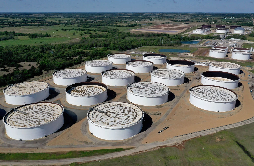 US oil trading hub in Cushing (Getty)