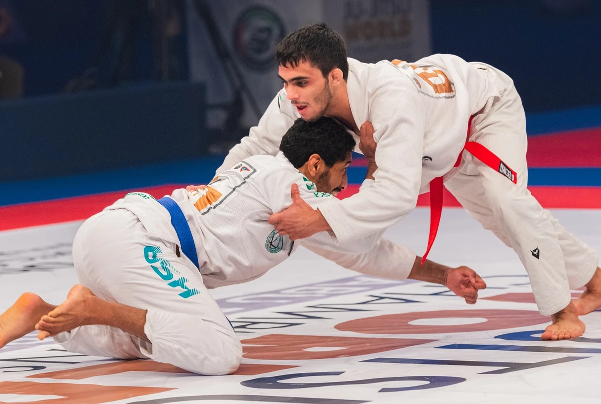 Faisal Al-Ketbi of the UAE won silver in the 85kg category at the Jiu-Jitsu World Championship in Abu Dhabi. (JJWC)