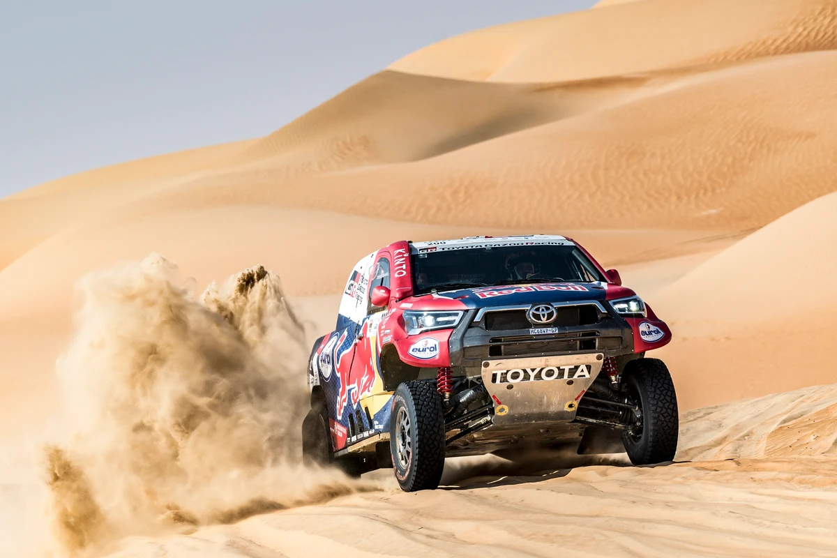 Nasser Al-Attiyah on his way to winning the 30th edition of the Abu Dhabi Desert Challenge. (Abu Dhabi Desert Challenge)