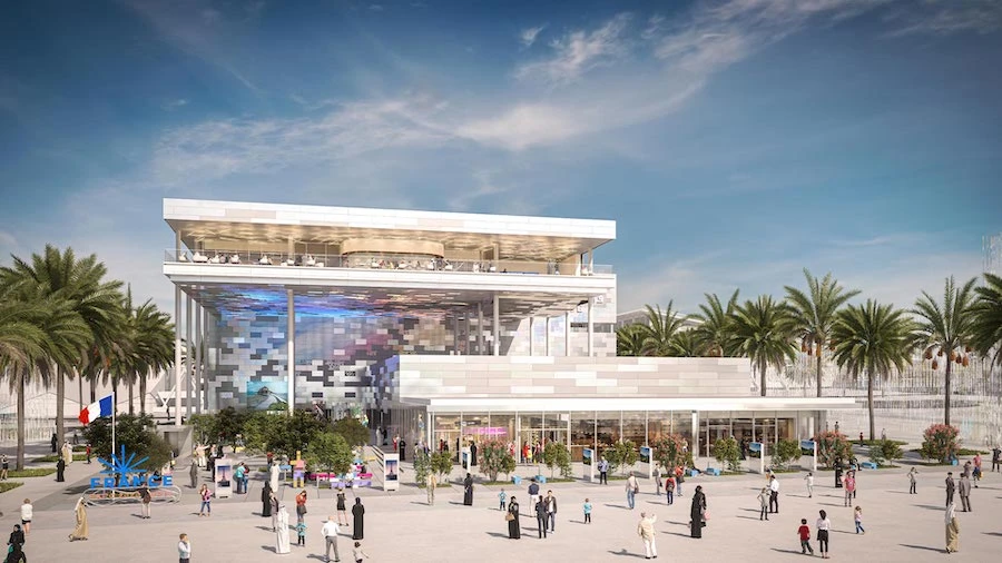 The France pavilion at Expo 2020 Dubai. Supplied
