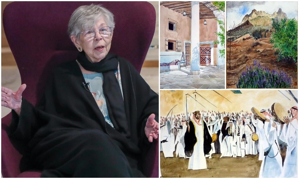 Maris Shepherd is an American artist who specializes in painting all things historic, from Saudi landmarks to farms and ancient ruins. (Supplied)