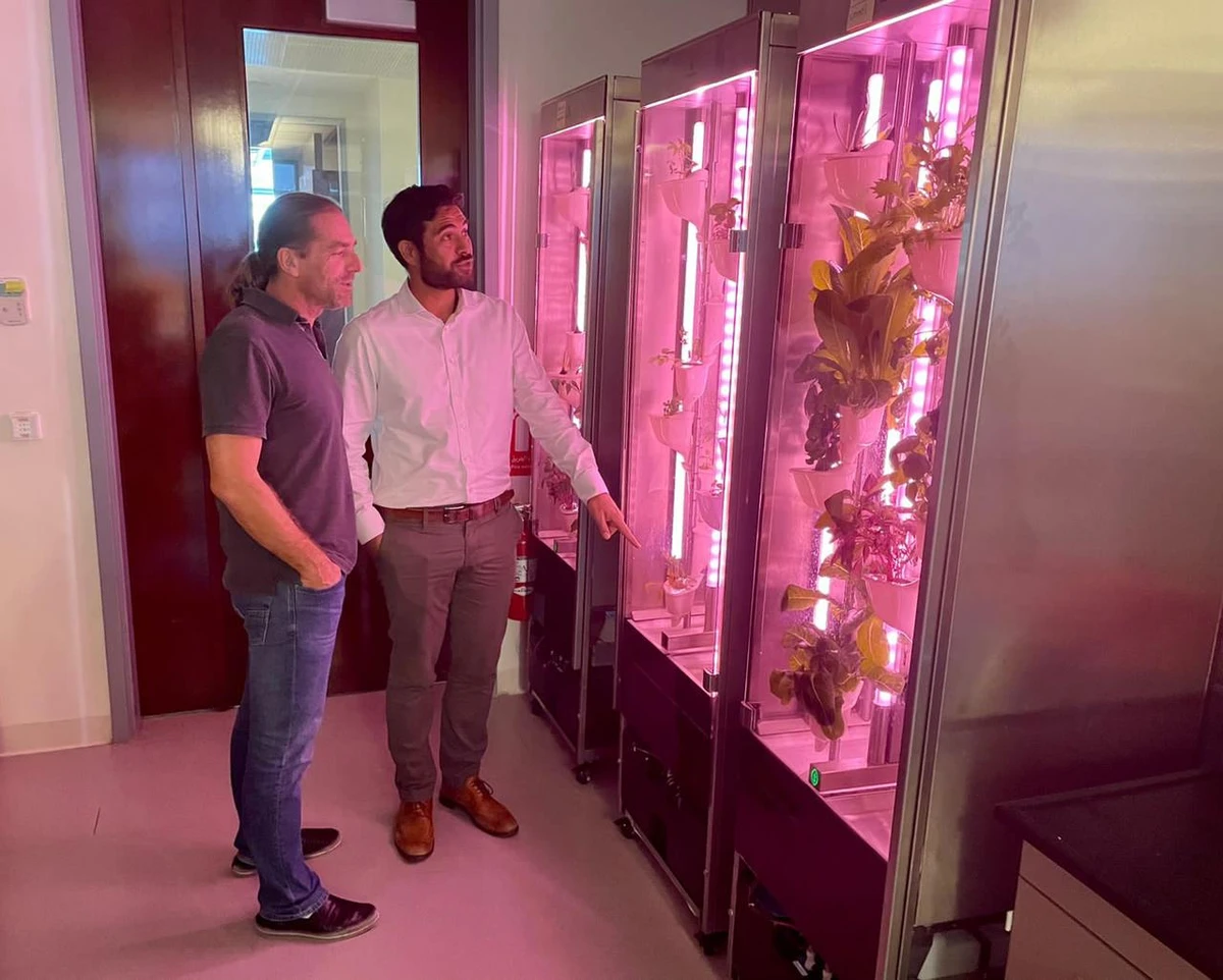 Gregory Lu, Natufia founder and Mitchell Morton, Edama's chief technology officer. (Supplied)