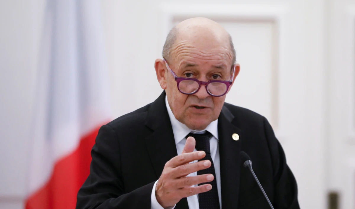 Jean-Yves Le Drian said must not come to talks with a “sham” negotiating stance. (Reuters)