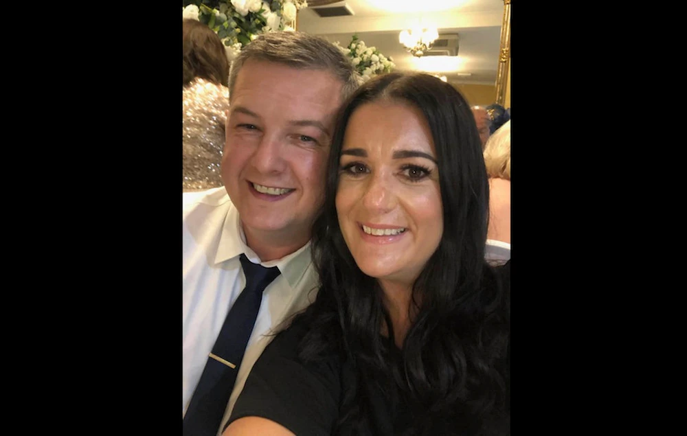 This undated photo provided by Greater Manchester Police shows taxi driver David Perry and his wife Rachel. (Greater Manchester Police via AP)