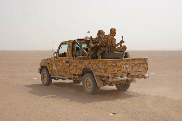 Troops were seen retrieving military equipment, vehicles and ammunition that had been abandoned by fleeing Houthi fighters. (AFP/File)