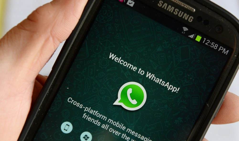 In this file photo logo of WhatsApp is seen on a smart phone in New York. (AFP file photo)