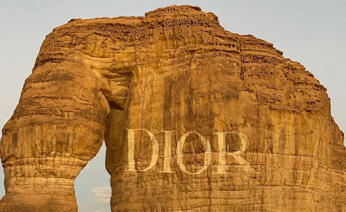Dior took over AlUla on Sunday night to celebrate the launch of its new fragrance for men. Instagram