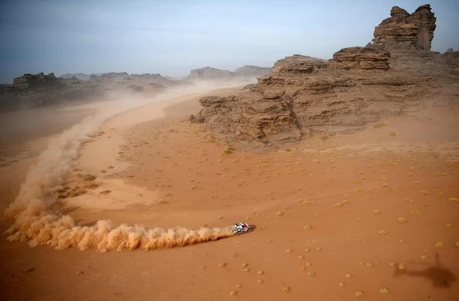 The Dakar Rally is being held in Saudi Arabia as part of a ten-year agreement between the Kingdom and Amauri Sport, the owners of the rally. (AFP/File Photo)
