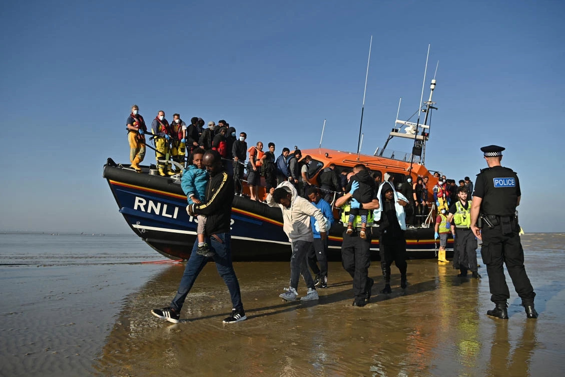 French police said the network helped at a minimum 250 people per month cross to England. (File/AFP)
