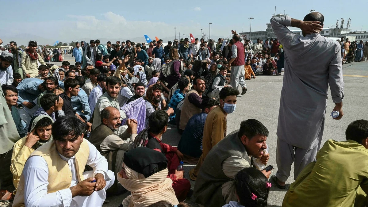 The UK had pledged to evacuate 20,000 Afghans who worked with British and NATO forces. (File/AFP)