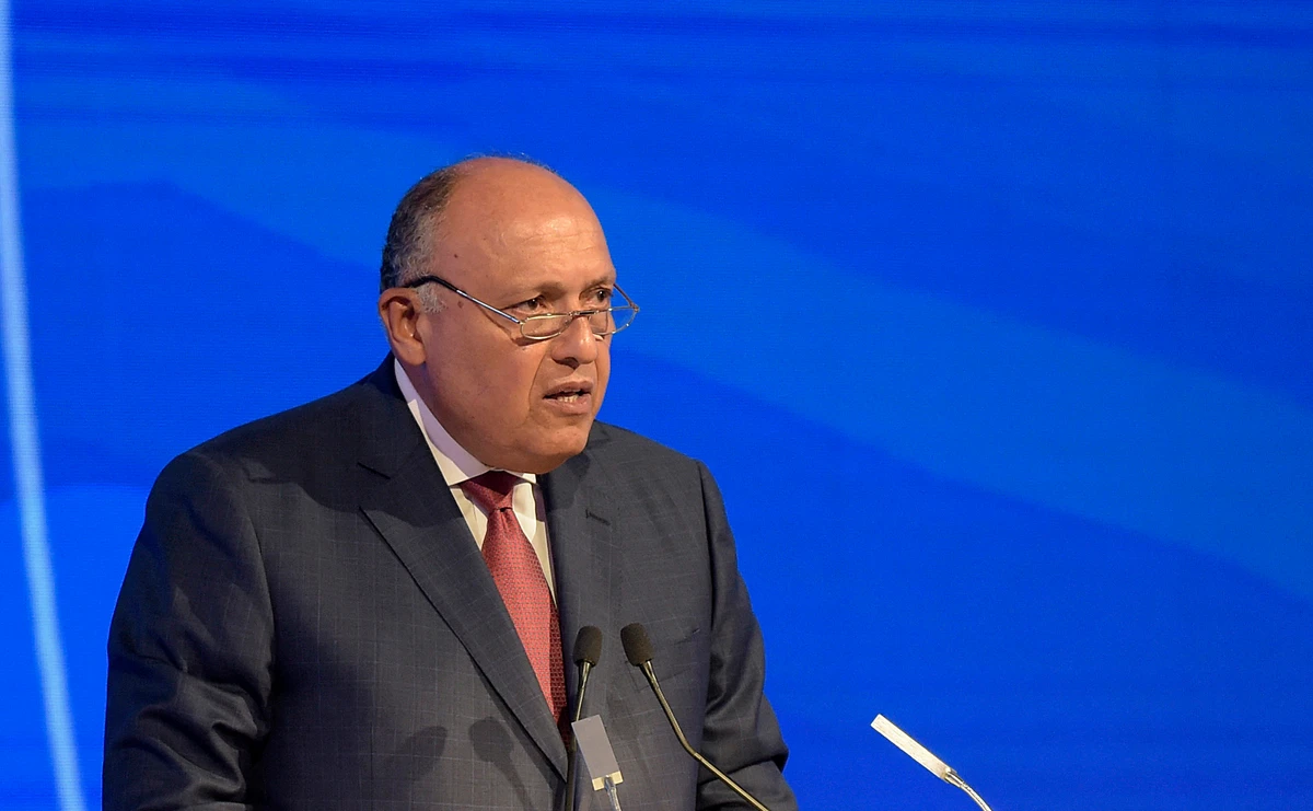 Shoukry affirmed Egypt’s support for Hans Grundberg’s mission, and for all regional and international efforts to achieve a desired settlement of the conflict. (File/AFP)