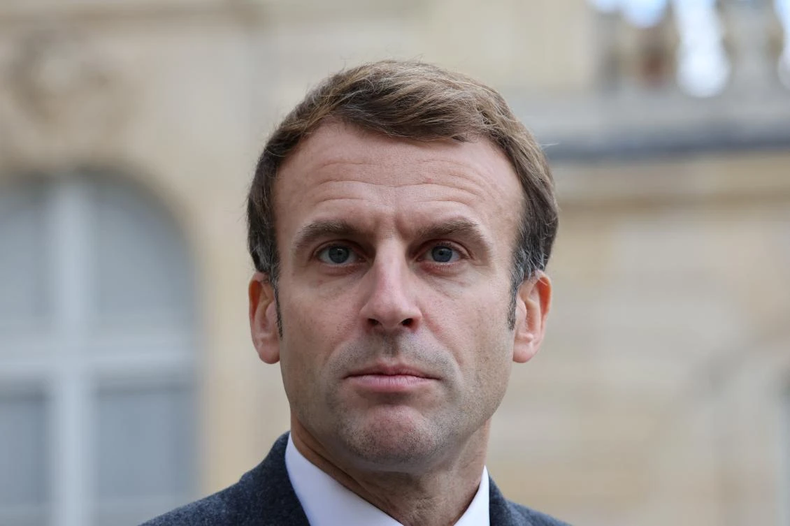 French President Emmanuel Macron warned British Prime Minister Boris Johnson against exploiting the migrant crisis politically. (File/AFP)