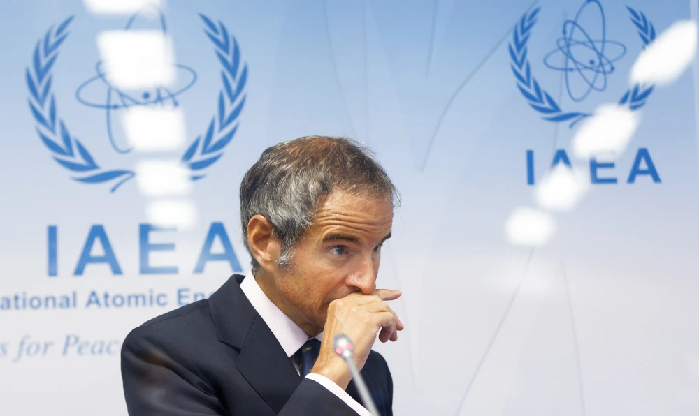 IAEA Director General Rafael Grossi said on Wednesday that he did not know if the workshop was operating again. (Reuters)