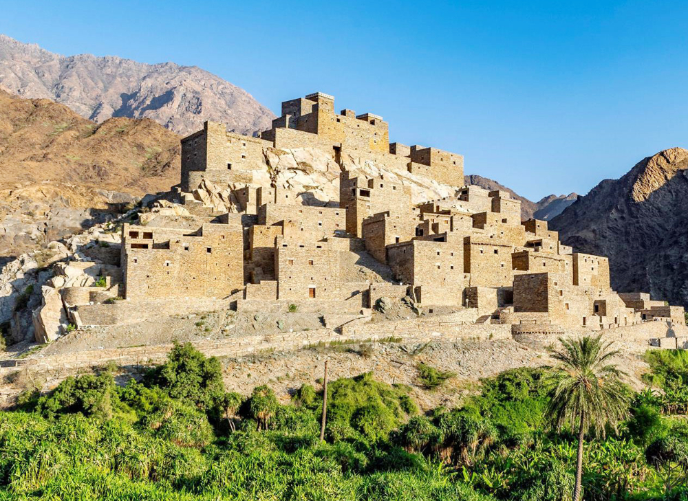A front view of Dhee Ayn village in Baha region. (SPA photo)