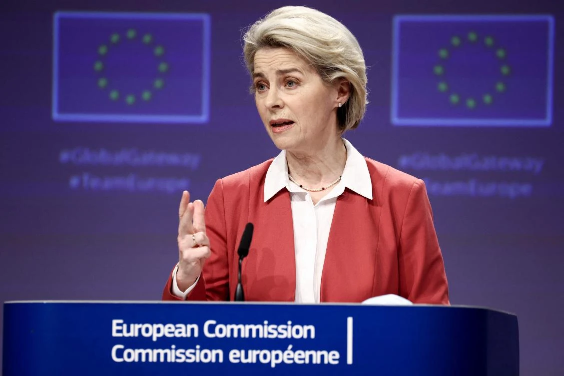 European Commission chief Ursula von der Leyen said she spoke with the German-US joint venture about the issue the day before. (AFP)