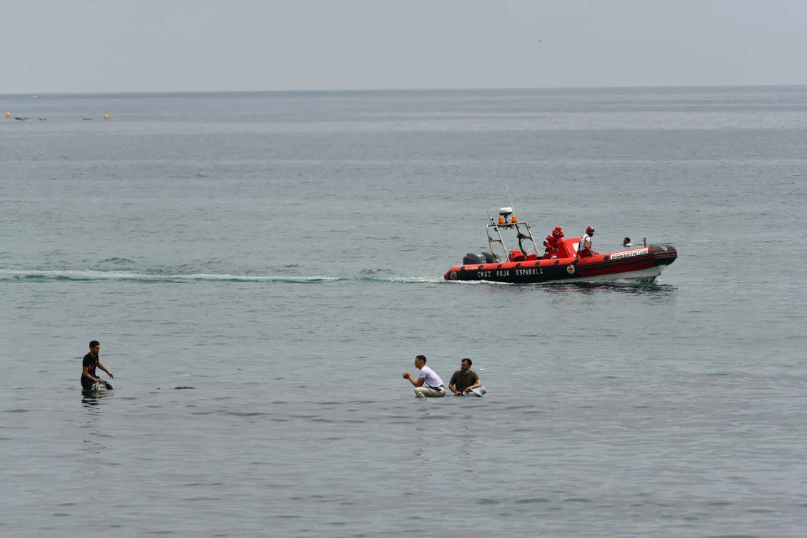 In the latest incident, the Spanish coastguard rescued 282 sub-Saharan African migrants from five inflatable dinghies off the coast of Fuerteventura. (File/AFP)