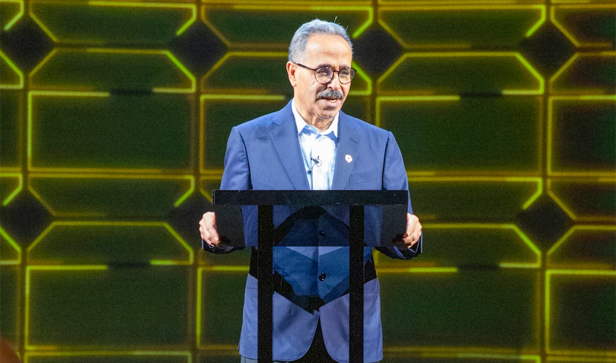 NEOM's CEO Nadhmi Al-Nasr shares his own personal connection with the UK during the event