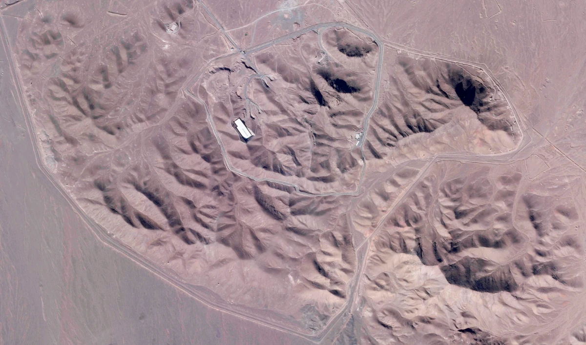 satellite picture shows Iran's underground Fordo nuclear facility outside of Qom, Iran. (AP/FILE)