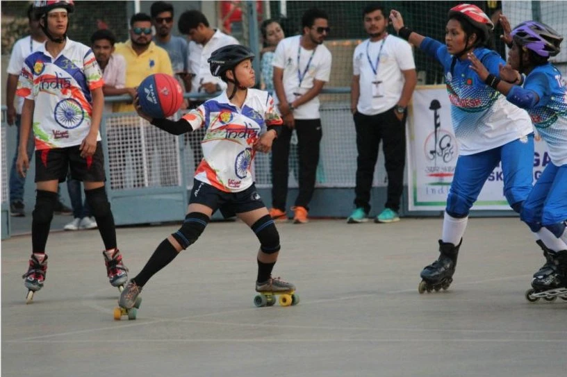 A roll ball team consists of twelve players, six on the field and six in reserve, and the sport follows rules similar to those used in handball. (Twitter Photo)