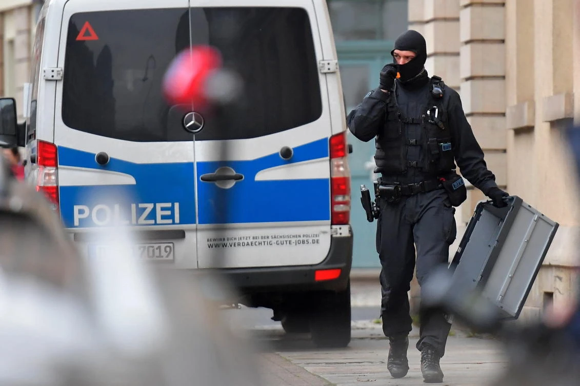Police and special forces staged an operation in Saxony after an anti-vaccine group targeted the region’s state premier, who has vocally supported national measures against the unvaccinated. (Reuters)