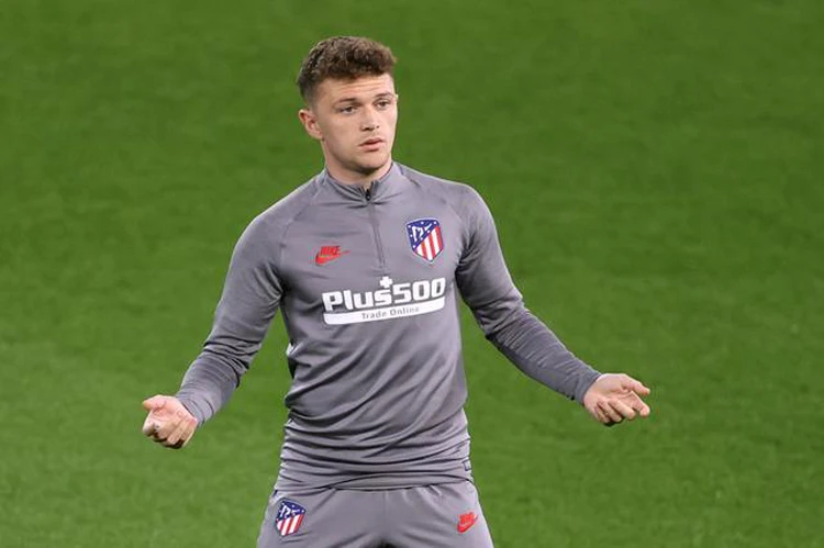 Atletico Madrid’s Kieran Trippier at Anfield, ahead of a Champions League encounter with Liverpool, March 10, 2020. (Reuters)