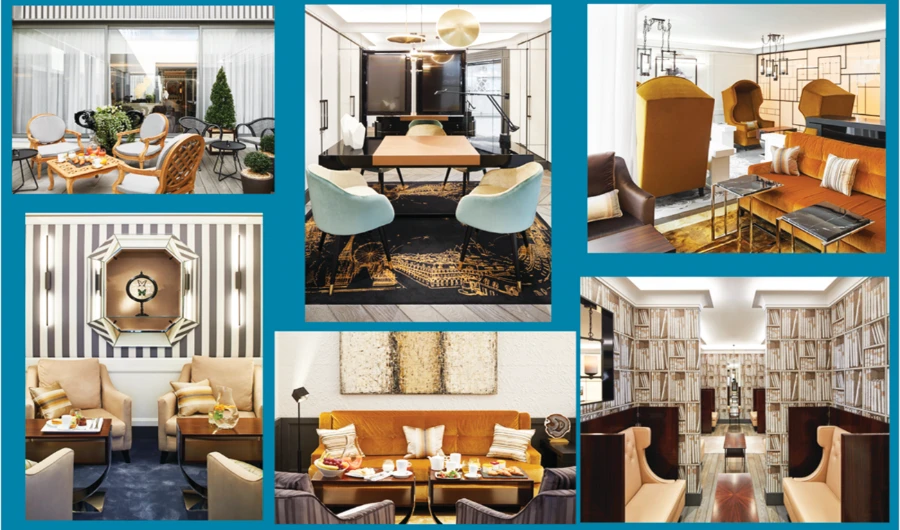 A full range of amenities, great food and hospitality for Oman Air passengers at Paul Maxence Lounge at Paris airport.