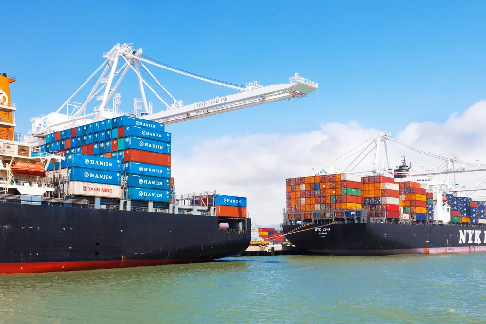 The Port of Oakland on May 26, 2012 in Oakland, California. The fourth busiest container port in the country, it is a major economic engine in the region.