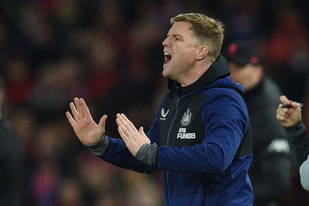 Eddie Howe’s Magpies are one of only a small band of clubs who have been forced to play every game so far in the traditionally hectic period. (AFP)