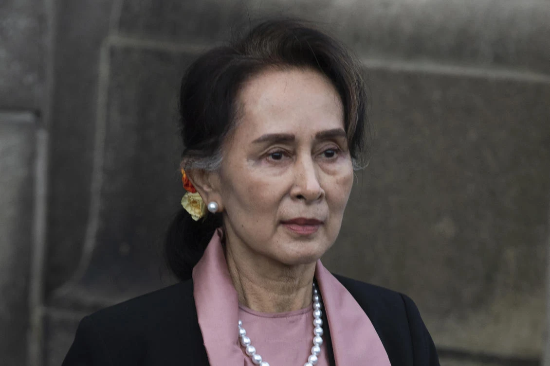 Aung San Suu Kyi was jailed for four years for incitement against the military and breaching COVID-19 restrictions. (AP)