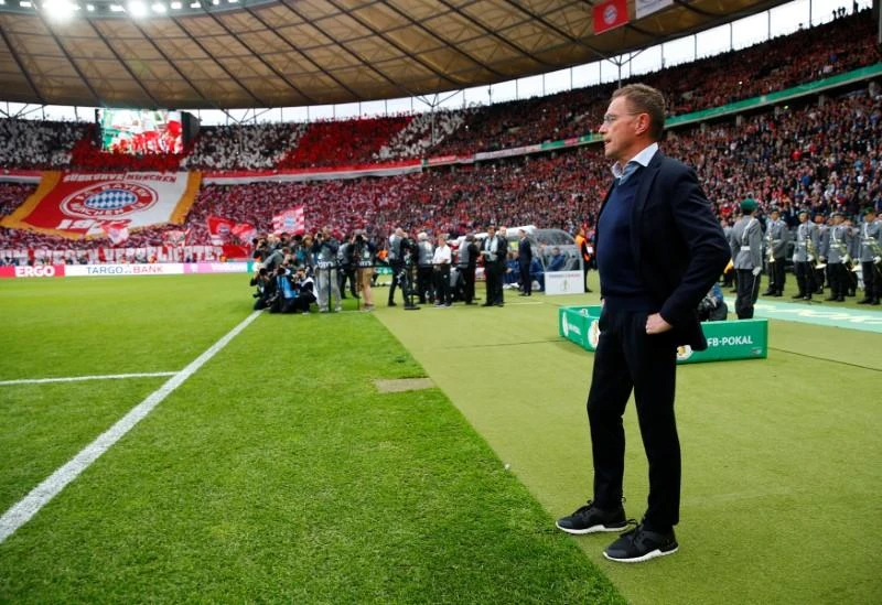 Ralf Rangnick inside the stadium before a match (Reuters)